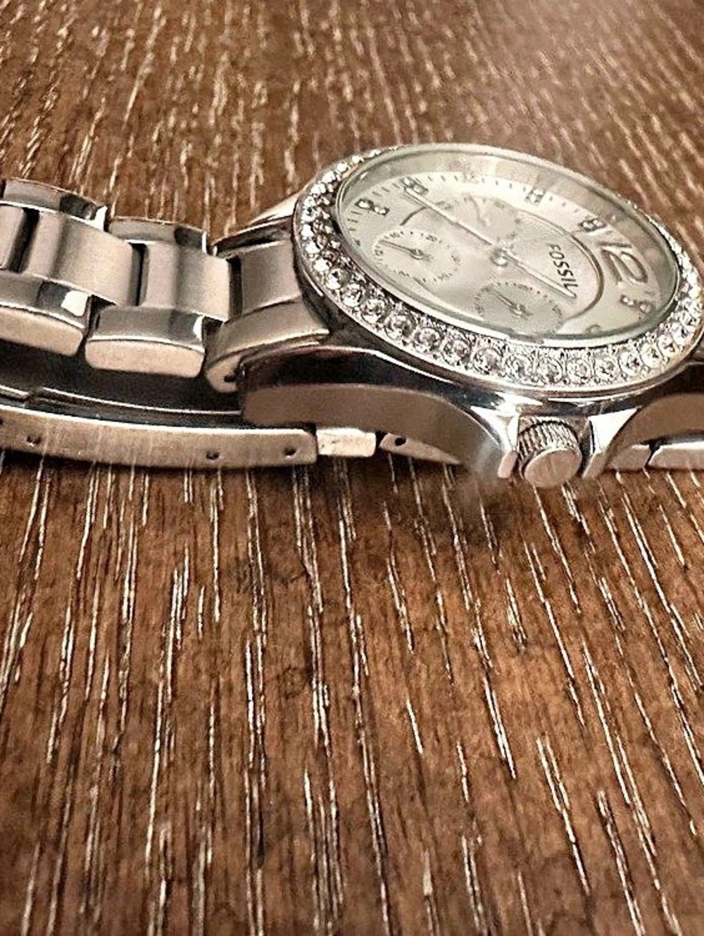 Fossil Riley Multi-Function Crystal Watch ES3202 Silver - Picture 5 of 8